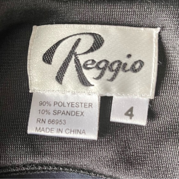 Reggio Black Velour Dress - Vintage - Picture 3 of 3